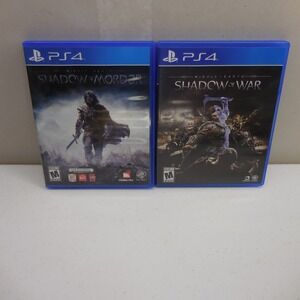 Middle-earth Shadow of Mordor & Shadow of‎ War PS4 Bundle PlayStation 4 Lot